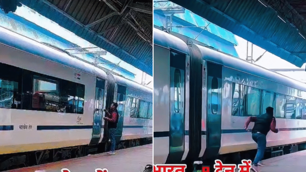 वंदे भारत ट्रेन से चाय पीने उतरा यात्री, और पीछे छूट गया — मिनटों में मिला जिंदगी का बड़ा सबक! navbharat times