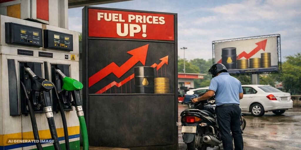 Petrol-Diesel Price Hike: आम आदमी को फिर झटका! पेट्रोल-डीजल के रेट में लगातार चौथी बढ़ोतरी, देखें नया भाव Untitled 301