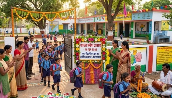 CG School Opening 2026 News: गर्मी की छुट्टियों के बाद स्कूलों में लौटी रौनक, नए शिक्षण सत्र का हुआ आगाज Untitled 255
