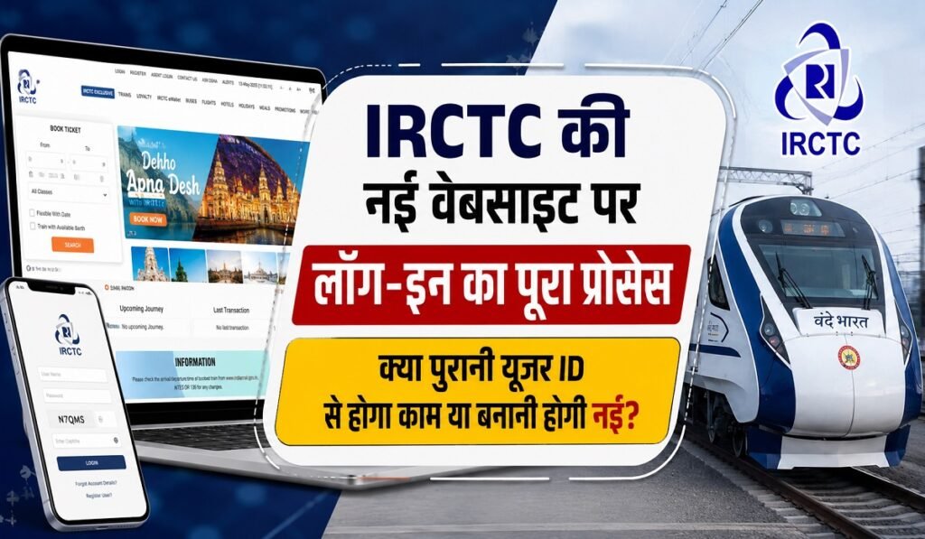 IRCTC New Website Launch: IRCTC की नई वेबसाइट पर लॉग-इन का पूरा प्रोसेस, क्या पुरानी यूजर ID से होगा काम या बनानी होगी नई? Untitled 208
