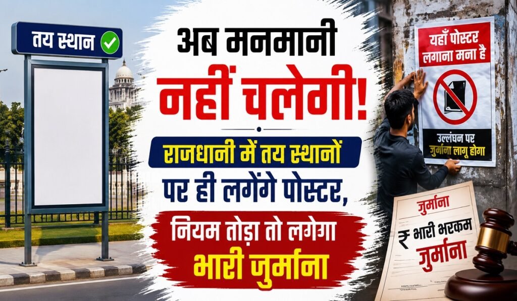 CG News: अब मनमानी नहीं चलेगी! राजधानी में तय स्थानों पर ही लगेंगे पोस्टर, नियम तोड़ा तो लगेगा भारी जुर्माना Untitled 365