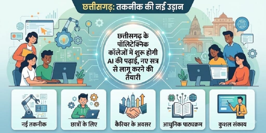 AI Course in Chhattisgarh Polytechnic: छत्तीसगढ़ के पॉलिटेक्निक कॉलेजों में शुरू होगी AI की पढ़ाई, नए सत्र से लागू करने की तैयारी Untitled 128