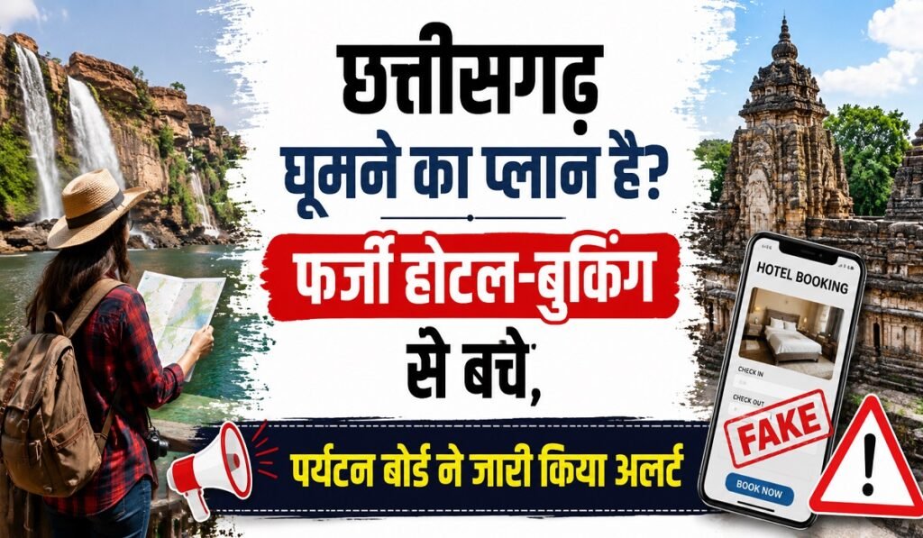 छत्तीसगढ़ घूमने का प्लान है? फर्जी होटल-बुकिंग से बचें, पर्यटन बोर्ड ने जारी किया अलर्ट Untitled 267