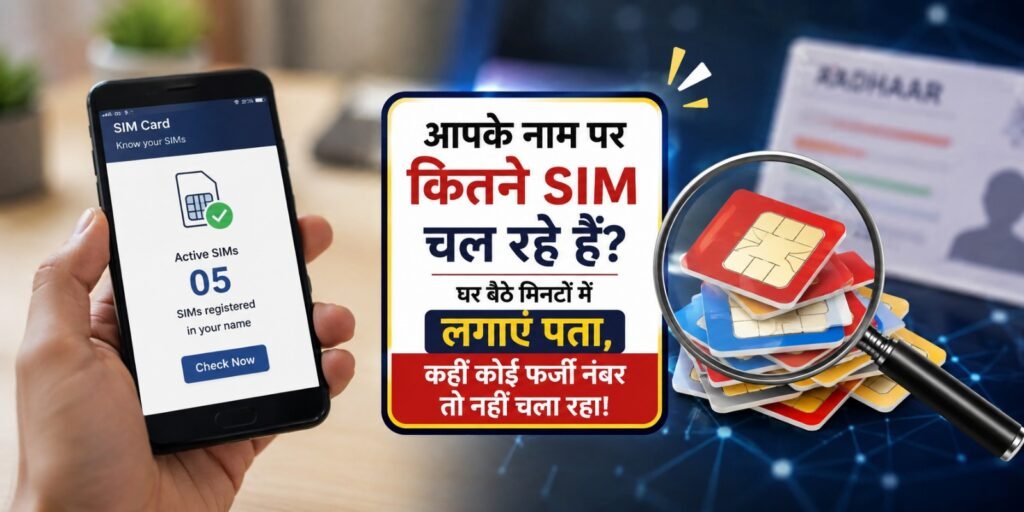 आपके नाम पर कितने SIM चल रहे हैं? घर बैठे मिनटों में लगाएं पता, कहीं कोई फर्जी नंबर तो नहीं चला रहा! favab.jpge