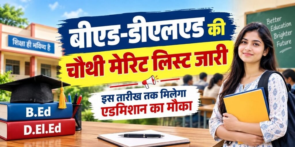 CG B.Ed Admission 2026: बीएड-डीएलएड की चौथी मेरिट लिस्ट जारी, इस तारीख तक मिलेगा एडमिशन का मौका Untitled 173
