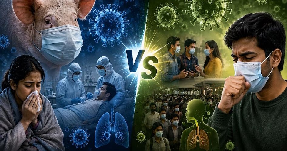स्वाइन फ्लू और कोरोना एक साथ हो सकते हैं? जानें दोनों के लक्षण और बचाव के तरीके Untitled 19