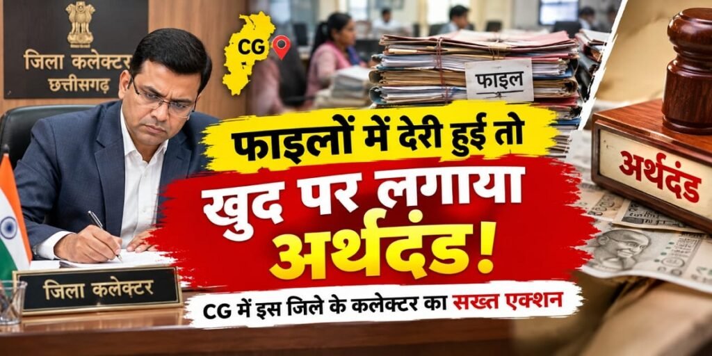 फाइलों में देरी हुई तो खुद पर लगाया अर्थदंड! CG में इस जिले के कलेक्टर का सख्त एक्शन Untitled 248