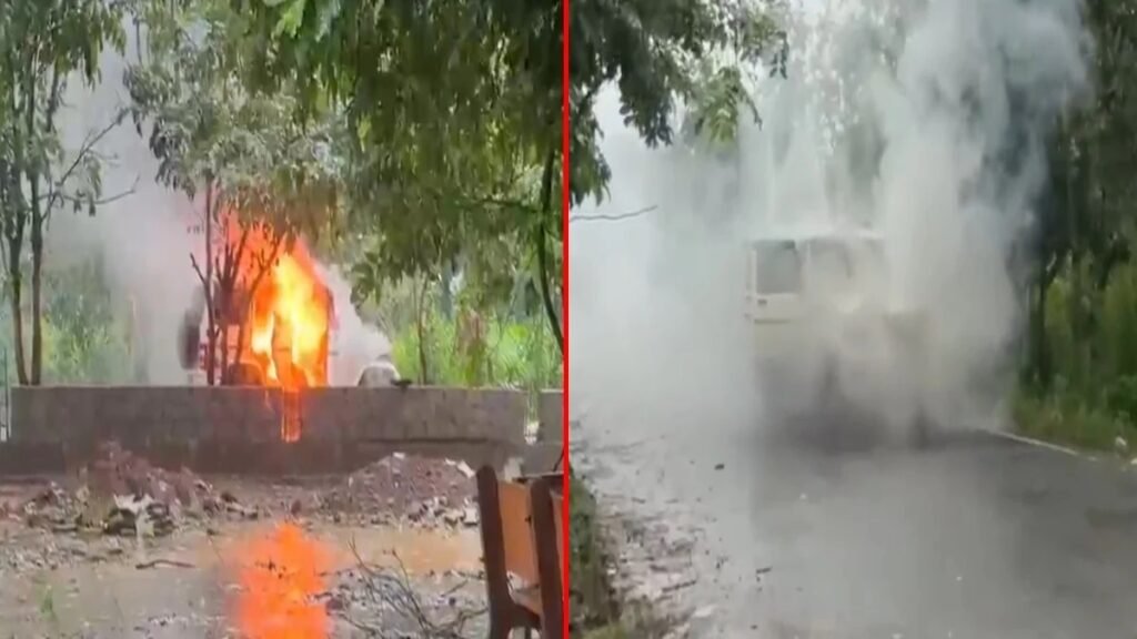 Chhattisgarh News: पुलिस वाहन में लगी आग, जवानों ने कूदकर बचाई जान; बड़ा हादसा टला Untitled 301