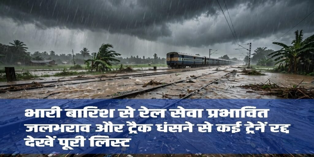 CG News: भारी बारिश से रेल सेवा प्रभावित… जलभराव और ट्रैक धंसने से कई ट्रेनें रद्द, देखें पूरी लिस्ट Untitled 320