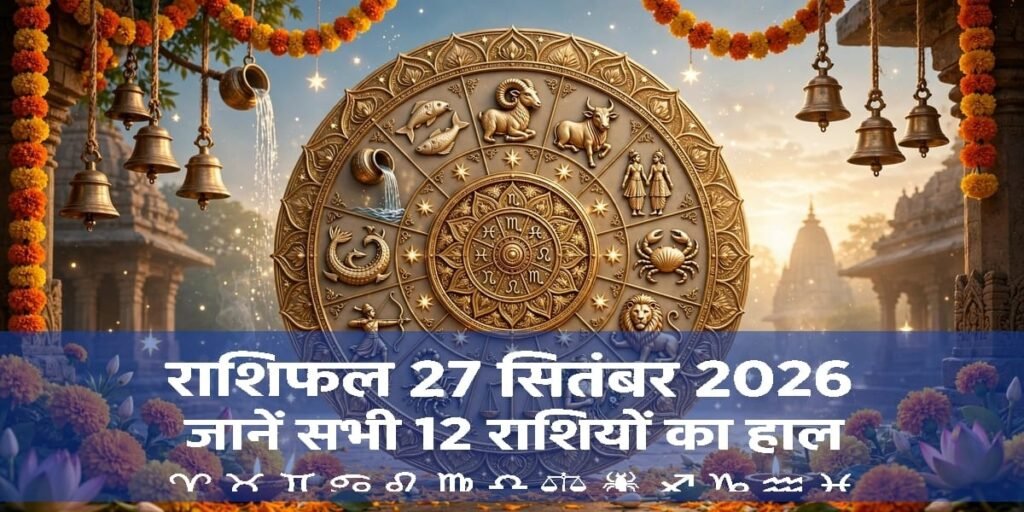 Rashifal 27 September 2026: मेष से मीन तक 12 राशियों के लिए कैसा रहेगा रविवार? जानें दैनिक राशिफल Untitled 322