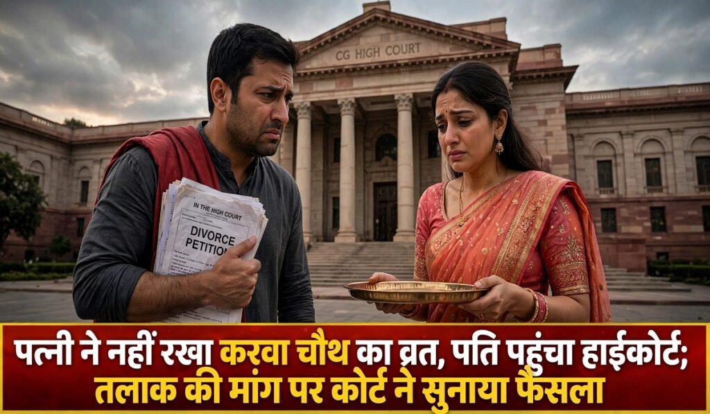 Chhattisgarh High Court: पत्नी ने नहीं रखा करवा चौथ का व्रत, पति पहुंचा हाईकोर्ट; तलाक की मांग पर कोर्ट ने सुनाया फैसला Untitled 366