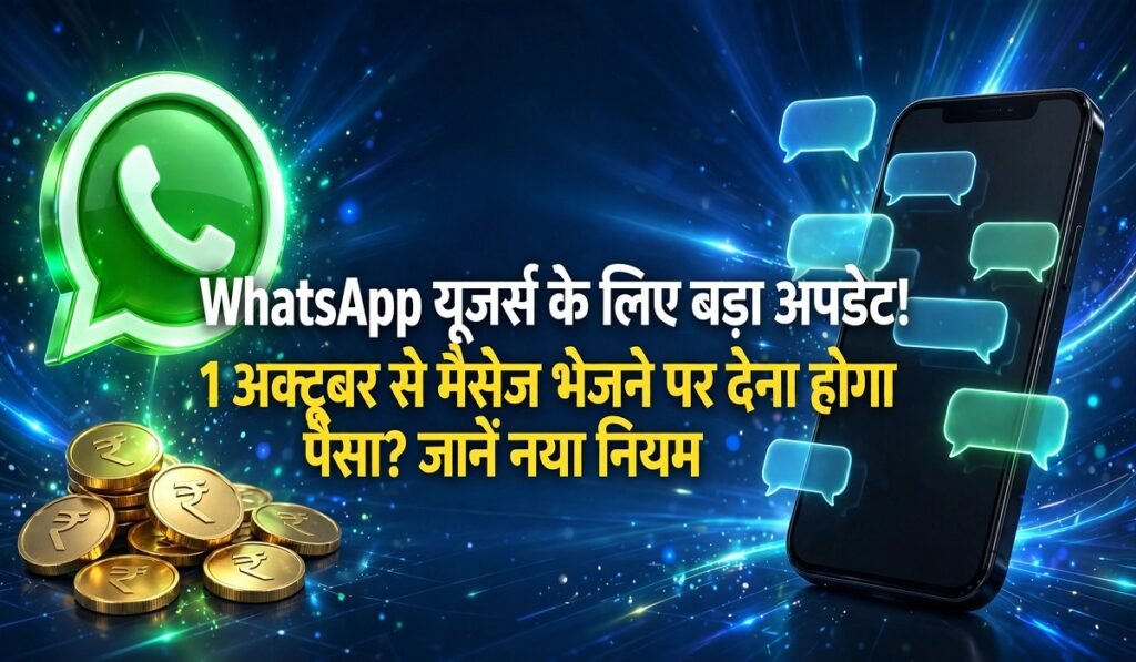 WhatsApp यूजर्स के लिए बड़ा अपडेट! 1 अक्टूबर से मैसेज भेजने पर देना होगा पैसा? जानें नया नियम Untitled 374