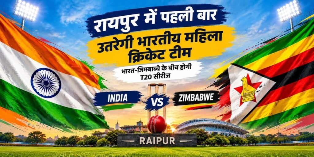 Raipur Women T20 Match: रायपुर में पहली बार उतरेगी भारतीय महिला क्रिकेट टीम, भारत-जिम्बाब्वे के बीच होगी T20 सीरीज Untitled 397