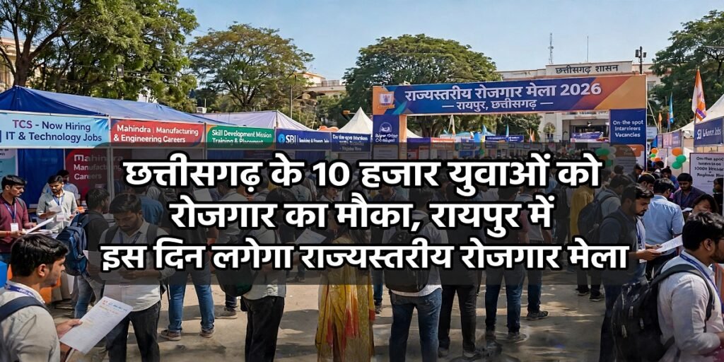 छत्तीसगढ़ के 10 हजार युवाओं को रोजगार का मौका, रायपुर में इस दिन लगेगा राज्यस्तरीय रोजगार मेला Untitled 10