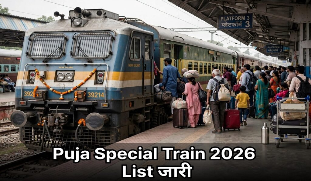 Puja Special Train: रेल यात्रियों के लिए बड़ी खबर… हटिया-एलटीटी के बीच चलेगी पूजा स्पेशल ट्रेन, छत्तीसगढ़ के 5 स्टेशनों पर होगा ठहराव Untitled 111
