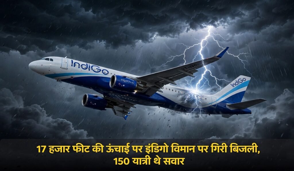 आसमान में बड़ा झटका! 17 हजार फीट की ऊंचाई पर इंडिगो विमान पर गिरी बिजली, 150 यात्री थे सवार Untitled 116
