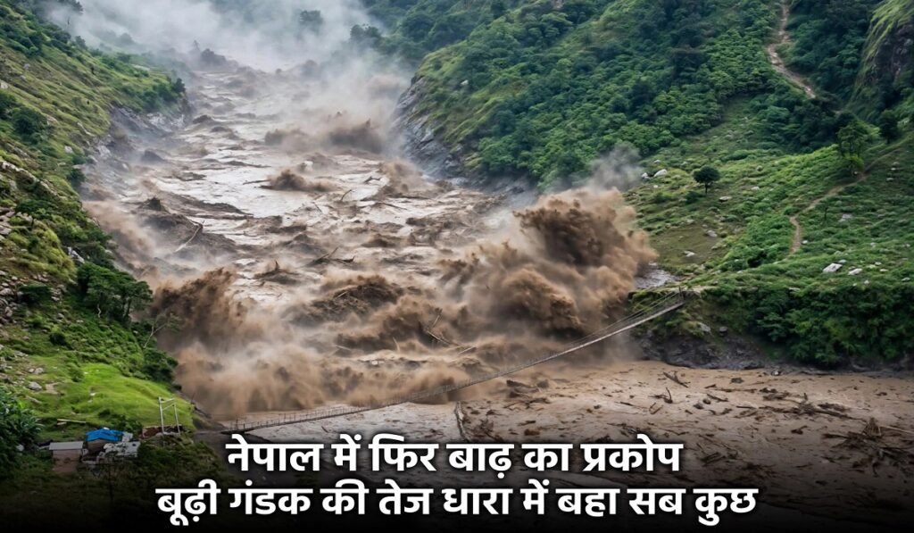 नेपाल में फिर बाढ़ का प्रकोप, बूढ़ी गंडक की तेज धारा में बहा सब कुछ; भयावह VIDEO आया सामने Untitled 168