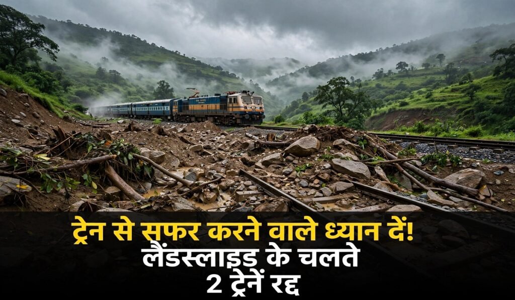 ट्रेन से सफर करने वाले ध्यान दें! लैंडस्लाइड के चलते 2 ट्रेनें रद्द, 4 ट्रेनों के रूट या परिचालन पर असर Untitled 183