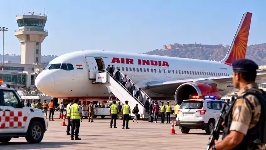 Air India Flight में हाईजैक का अलर्ट, फ्रैंकफर्ट से दिल्ली जा रहे विमान की जयपुर में इमरजेंसी लैंडिंग Untitled 215
