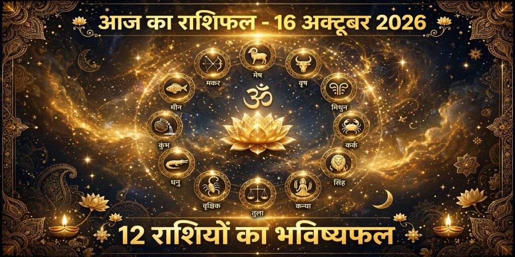 Aaj Ka Rashifal 16 October 2026: शुक्रवार को किन राशियों की चमकेगी किस्मत, किसे रहना होगा सावधान? जानें भविष्यफल Untitled 236