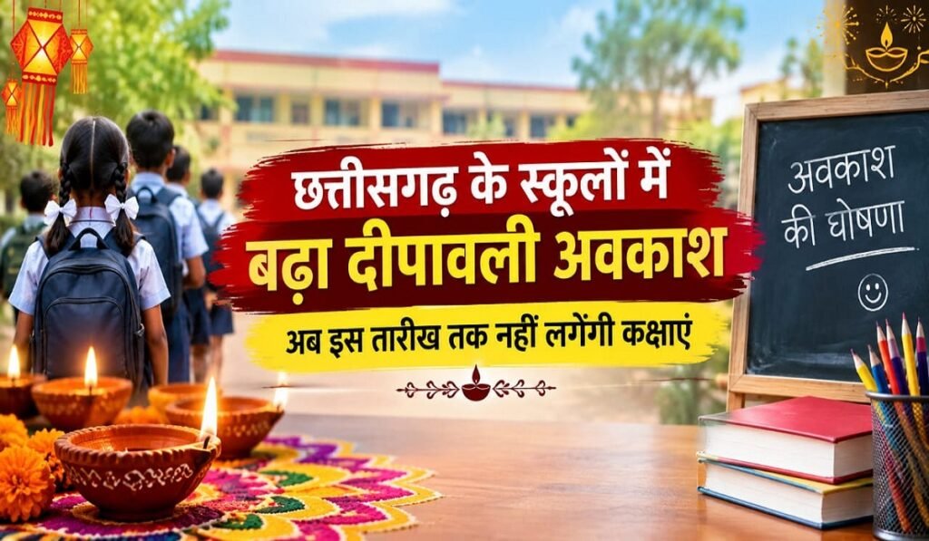 CG School Holiday Update: छत्तीसगढ़ के स्कूलों में बढ़ा दीपावली अवकाश, अब इस तारीख तक नहीं लगेंगी कक्षाएं Untitled 242