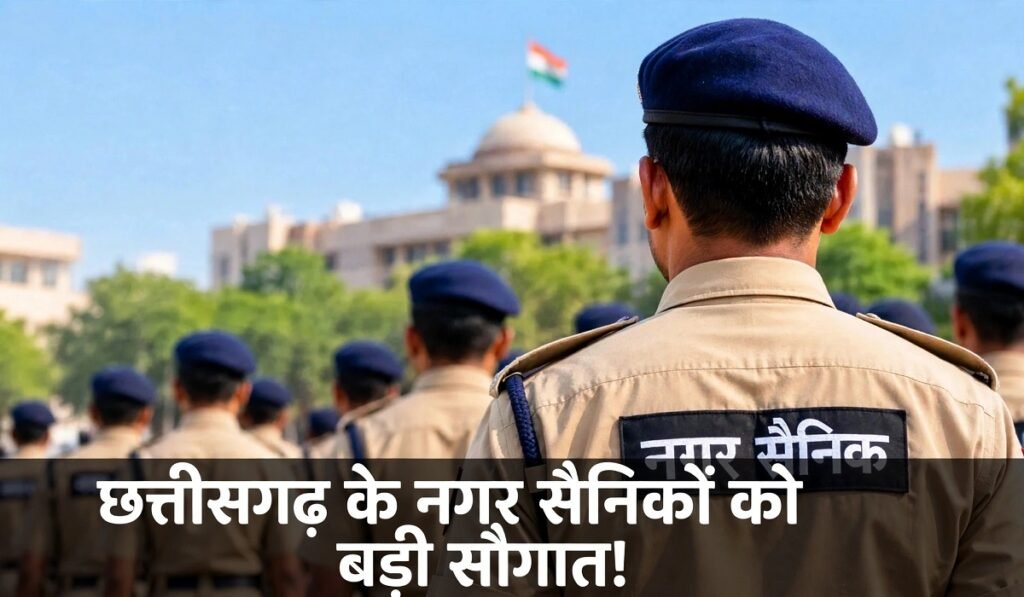 छत्तीसगढ़ के नगर सैनिकों को बड़ी सौगात! 3 साल बाद मानदेय में बदलाव की तैयारी, जानें पूरी अपडेट Untitled 337