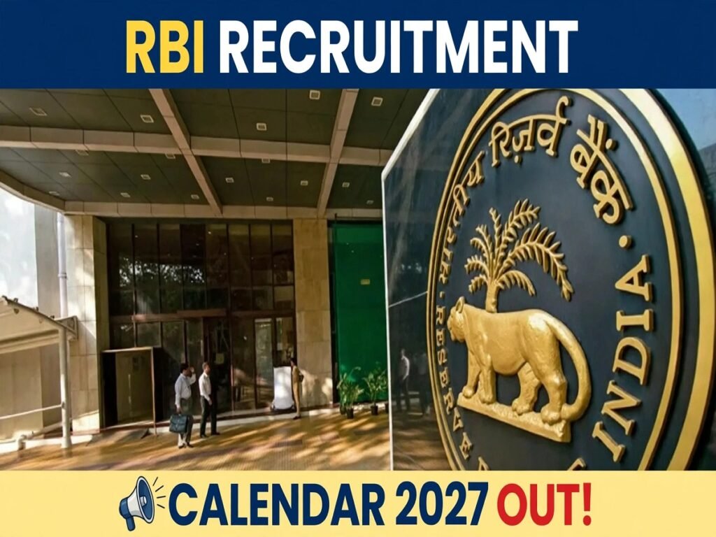 RBI Recruitment Calendar 2027: आरबीआई ने जारी किया भर्ती शेड्यूल, ग्रेड-A और B समेत कई पदों के नोटिफिकेशन की तारीखें जानें Untitled 358