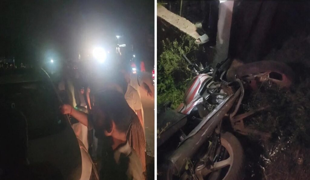 कार और बाइक में जोरदार टक्कर: दर्दनाक हादसे में महिला की मौत, युवक और दो बच्चे घायल Untitled 387
