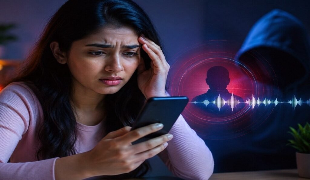 AI Voice Scam से रहें सावधान! आवाज बदलकर हो रहा फ्रॉड, एक गलती से खाली हो सकता है बैंक अकाउंट Untitled 43