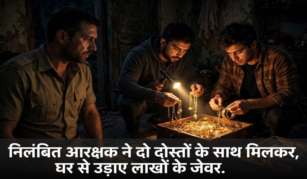 नशे की लत ने बनाया चोर! निलंबित आरक्षक ने दो दोस्तों के साथ मिलकर घर से उड़ाए लाखों के जेवर Untitled 84