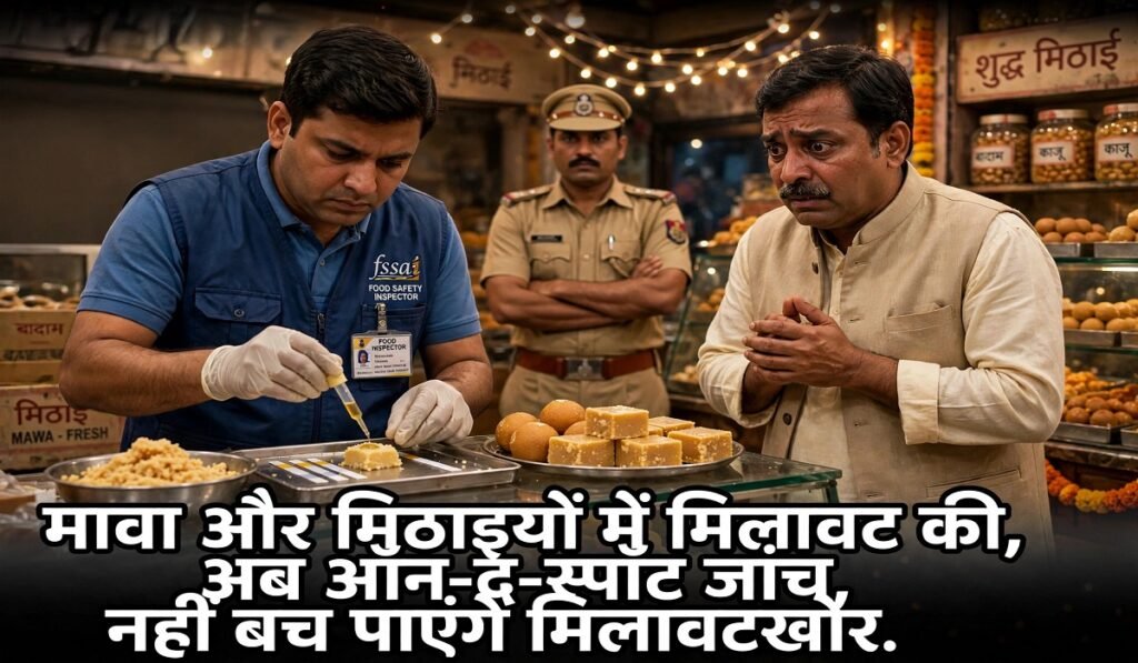 मावा और मिठाइयों में मिलावट की अब ऑन-द-स्पॉट जांच, नहीं बच पाएंगे मिलावटखोर, ऐसे करें शिकायत Untitled 90